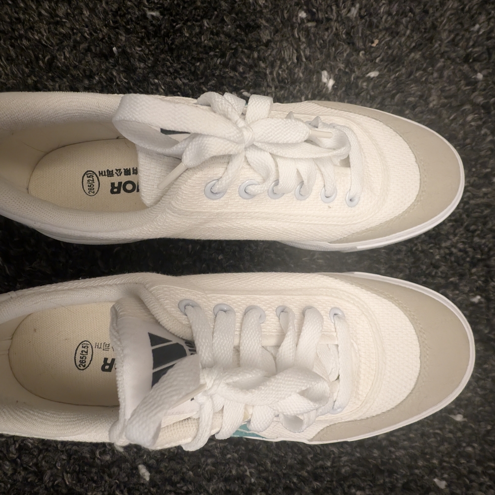 Warrior White Canvas Sneakers
